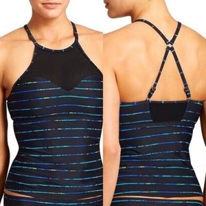 Athleta Mahina Mesh Tankini Med